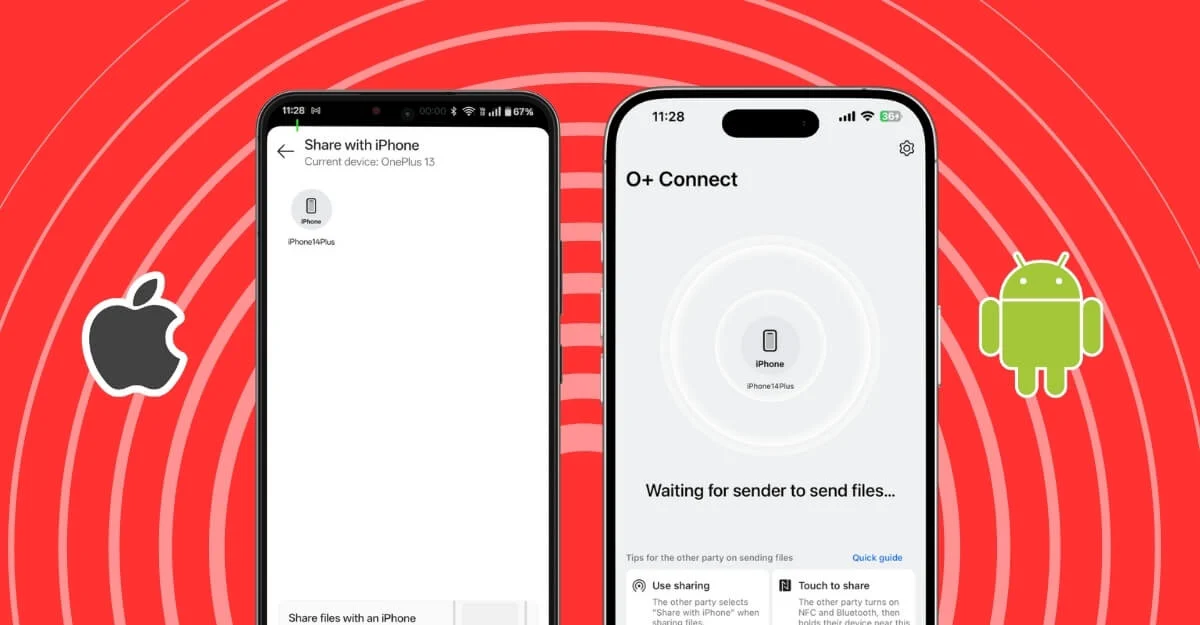 כיצד לשתף קבצים בין OnePlus לאייפון באמצעות 'שתף עם אייפון'